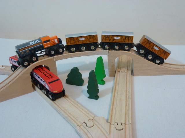 Wagon towarowy - drewniany