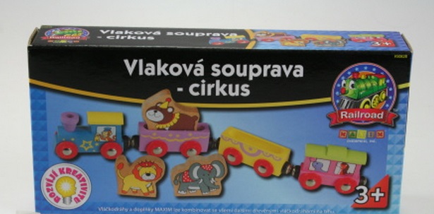 Pociąg zwierzątek cyrkowych/safari z lwem