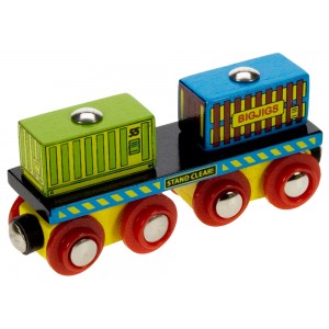 Wagon z kontenerami