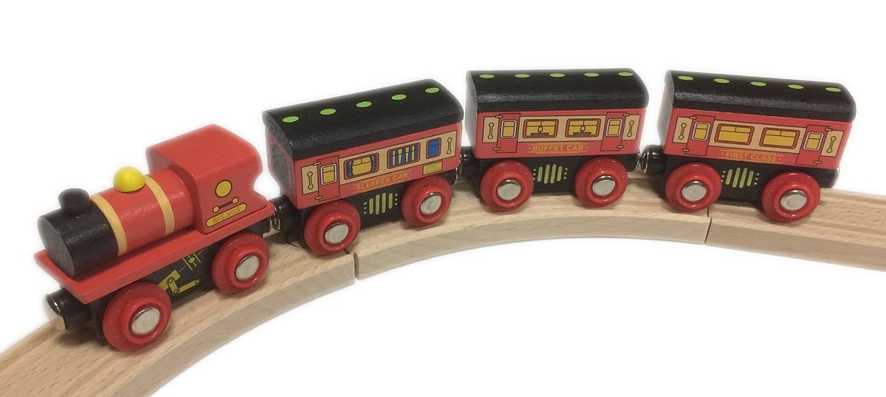 Pociąg z wagonami sypialnymi - Bigjigs Pociąg z wagonami sypialnymi - Bigjigs