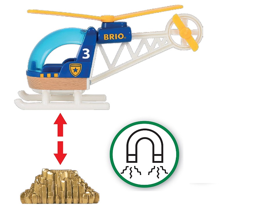 Helikopter z dźwigiem magnetycznym - Brio Helikopter z dźwigiem magnetycznym - Brio