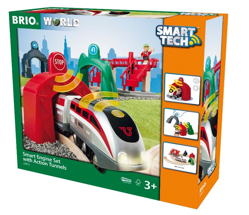 Makieta kolejowa Smart Tech z lokomotywą - Brio