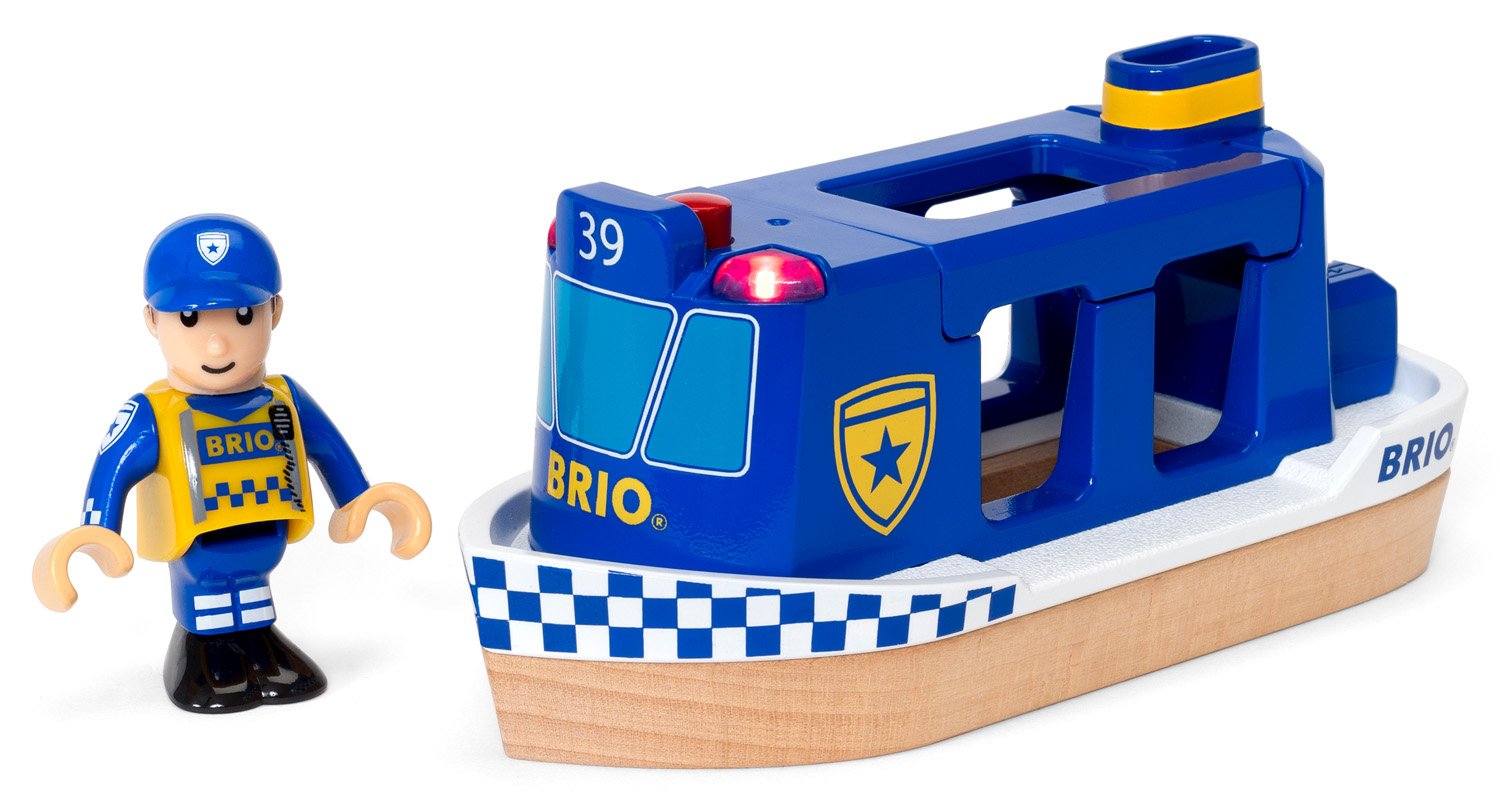 Statek policja ze światłem - Brio Statek policja ze światłem - Brio