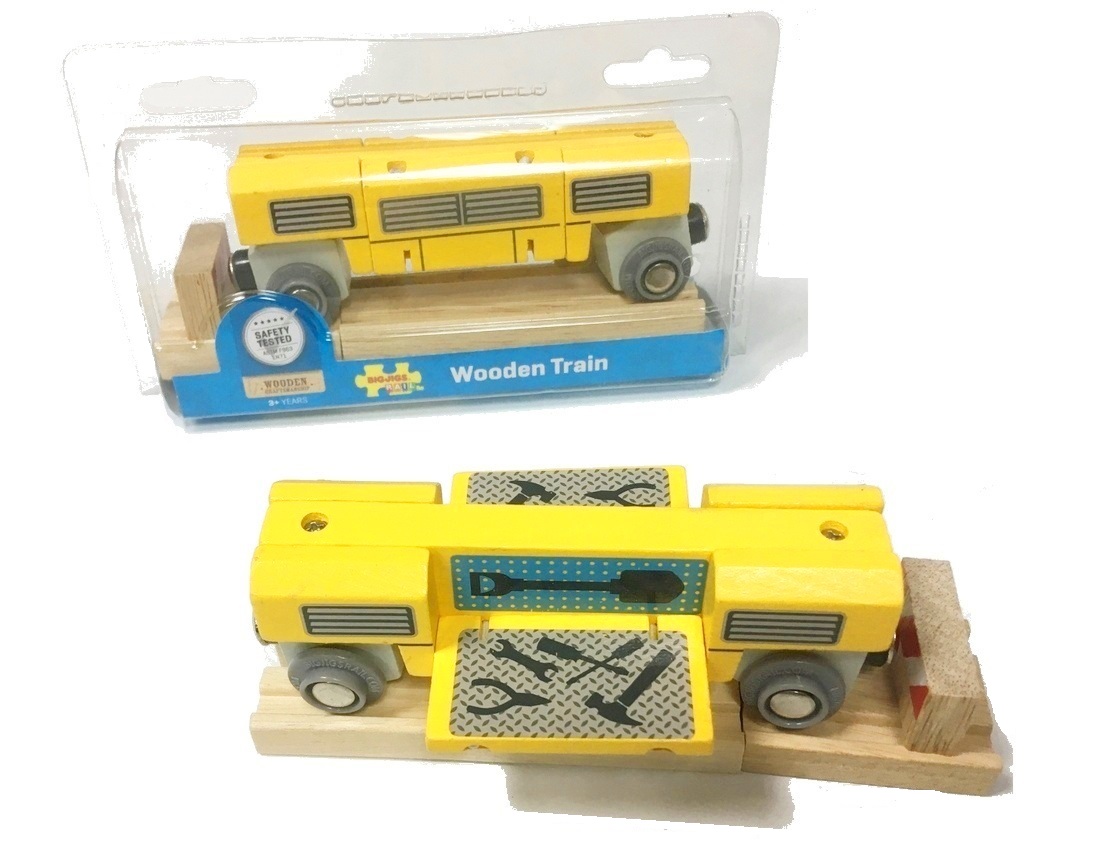 Wagon naprawczy, serwisowy, rozkładany - Bigjigs Wagon naprawczy, serwisowy, rozkładany - Bigjigs