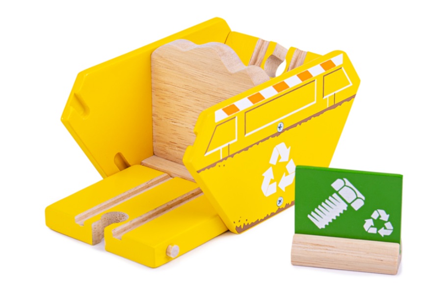 Śmietnik recykling kolejowy - Bigjigs Śmietnik recykling kolejowy - Bigjigs