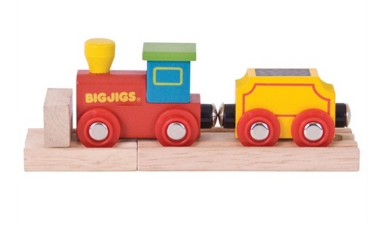 Dzieciowy parowóz z wagonikiem - Bigjigs Dzieciowy parowóz z wagonikiem - Bigjigs