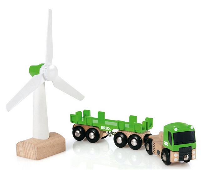 Eco zestaw z wiatrakiem i ciężarówką - Brio